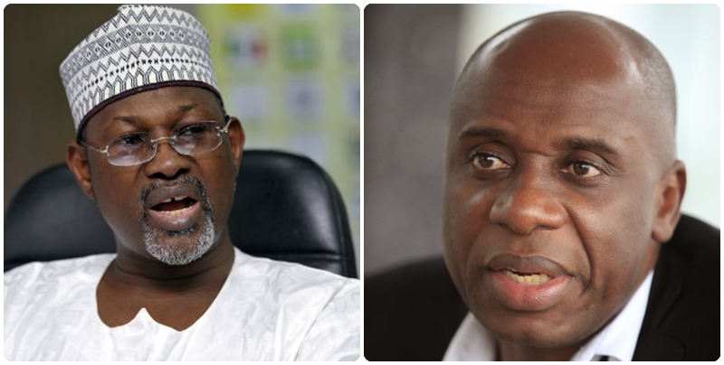 attahiru Jega  and Rotimi Amaechi