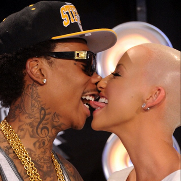 Wizk khalifa and Amber rose