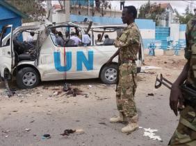 Al-shabaab blows Bus carrying UN staff