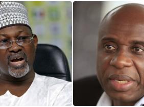 attahiru Jega  and Rotimi Amaechi